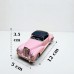 Nostaljik Klasik Çek Bırak Pembe Metal Araba – Koleksiyonluk Metal Model