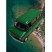 Nostaljik Metal Çek Bırak Ford Sesli ve Işıklı Minibüs Yeşil ( 1/36 Ölçek )