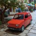 Nostaljik Metal Çek Bırak Kırmızı Fiat 126 Araba Kapılar Açılır