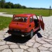 Nostaljik Metal Çek Bırak Kırmızı Fiat 126 Araba Kapılar Açılır