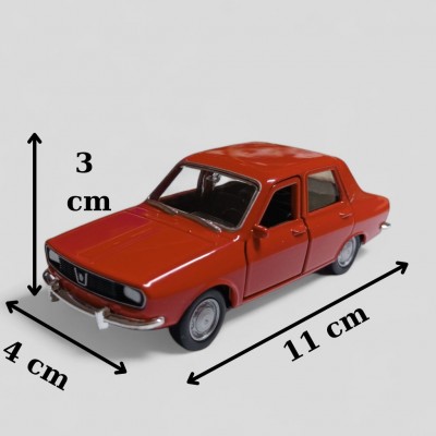Nostaljik Metal Çek Bırak Kırmızı Araba Renault 12 Kapılar Açılır