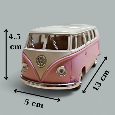 Nostaljik Metal Çek Bırak Pembe Wv Minibüs Araba Kapılar Açılır Nostaljik Metal Çek Bırak Pembe Wv Minibüs Araba Kapılar Açılır