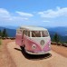 Nostaljik Metal Çek Bırak Pembe Wv Minibüs Araba Kapılar Açılır Nostaljik Metal Çek Bırak Pembe Wv Minibüs Araba Kapılar Açılır