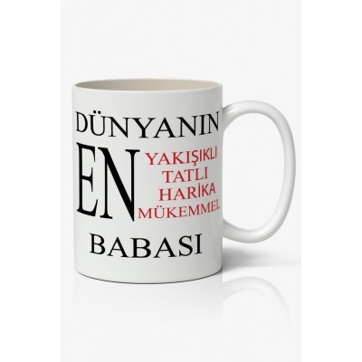 Babalar Günü Baskılı Kupa Bardak Baskılı Kahve Kupa Bardak