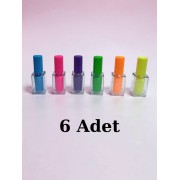 Oje Şeklinde 6 Adet Fosforlu Kalem