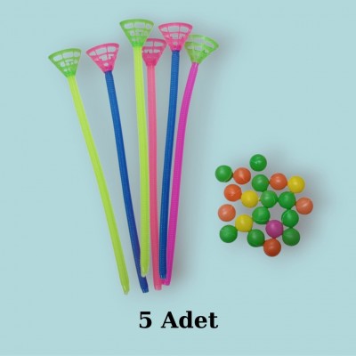 Pipetli Top Üfleme Oyunu ( 5 Adet )