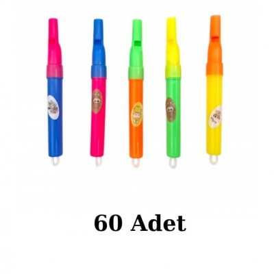 60 Adet Plastik Kuş Dili Düdük 60 Adet Plastik Kuş Dili Düdük