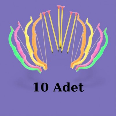 Plastik Ok Yay Seti (10 Adet)