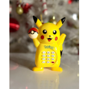 Sesli Pilli Pikachu Müzikli Eğlenceli Oyuncak Telefon Pokemon (14 cm)