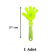 Işıklı El Şaklatıcı Sarı Renkli1 Adet Işıklı El Figürlü