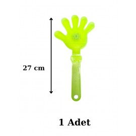 Işıklı El Şaklatıcı Sarı Renkli1 Adet Işıklı El Figürlü Işıklı El Şaklatıcı Sarı Renkli1 Adet Işıklı El Figürlü