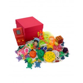Öğretmenler Günü Nostaljik Özel Oyuncak Kutusu Kırmızı Tetrisli-Kırmızı Kutu
