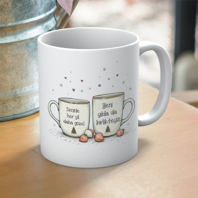 Yılbaşı Ruhunu Yansıtan Hediyelik Kupa