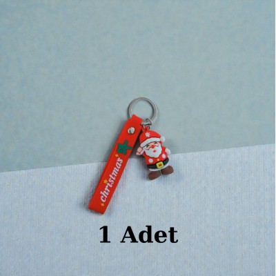 Yılbaşı Temalı 1 Adet Noel Baba Anahtarlık 