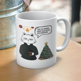 Yeni Yıl Umarım Geçen Yılın Devam Filmi Değildir Yazılı Yılbaşı Temalı  Hediyelik Kupa 